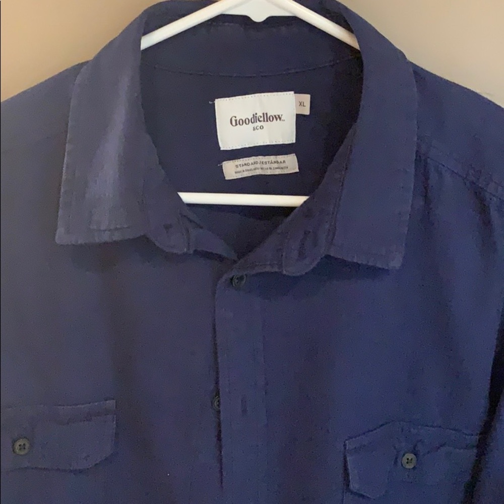 XL Goodfellow & Co dark blue dress shirt